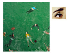 Alex Prager, 3:14pm and Eye # 9 (Passenger Casualties), Pacific Ocean, from the series Compulsion, 2012