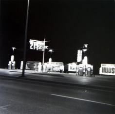 Ed Ruscha, Conoco, Shamrock, Texas, from Five Views from the Panhandle, 1962/2007, Suite of 5 7.5 x 7.5 inch Gelatin silver prints, Signed and editioned on the colophon page in linen clamshell case with silver embossing