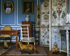 Karen Knorr, The Blue Salon #3, 2004, 30 x 40 inch Lambda Fuji Archival Print, Signed  on verso, Edition of 5