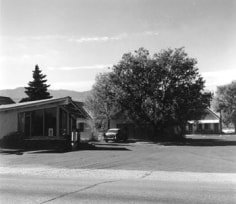Robert Adams, Motel, Colorado Springs, Colorado, 1968, 5 1/8 x 6 inch vintage gelatin silver print, Signed, titled and dated on verso, LUM26412