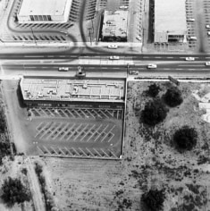 Parking Lots (Eileen Feather Salon, 14425 Sherman Way, Van Nuys) #6, 1967-99, 15 x 15 inch Gelatin Silver Print, Initialed and editioned on verso, Edition 23/3