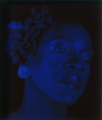 Lyle Ashton Harris, Blue Billie, 2003, Edition 4/10, 28 x 24 inch Digital ink jet print on watercolor paper.