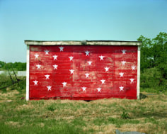 Stephen Shore, Red Shack with White Stars, Brownsville, Tennessee 5/3/74, 1974/ 2003, 20 x 24 inch Chromogenic print, Edition of 8