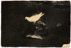 Yamamoto Masao,&nbsp;Untitled #13, 1990,&nbsp;from the series&nbsp;A Box of Ku.&nbsp;Gelatin silver print with mixed media, 2 1/2 x 4&nbsp;inches.