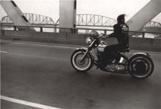 Danny Lyon, Crossing the Ohio, Louisville, 1966, 16 x 20 Gelatin silver enlargement print, Signed, titled, dated and stamped on verso, Signed on recto