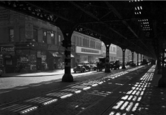 Under the Third Avenue El, New York 1946 Gelatin silver print