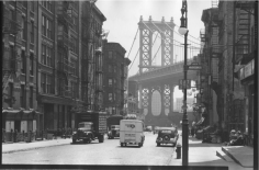 Manhattan Bridge from Madison and Pike Streets, New York 1946 Gelatin silver print