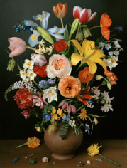 Photograph by Sharon Core titled 1606 from the series 1606-1907 of a floral still life arranged in the style of a classical painting