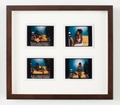 Mickalene Thomas, Polaroid Series #4, 2012, Digital Polaroid Prints, 3.5 x 4.2 inches each, Edition of 3.
