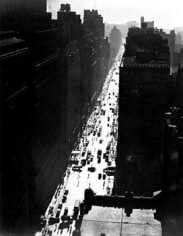7th Ave looking south from 35th Street. Dec. 5, 1935, Gelatin Silver Print