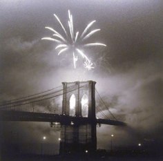 Bruce Cratsley Centennial Fireworks, Brooklyn Bridge, New York City, 1983