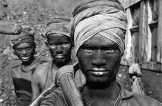 Three Coal Miners, India, from the series Workers, 1989. 16 x 20, 20 x 24, 24 x 35, 36 x 50 or 50 x 68 inch gelatin silver print