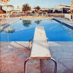 Nine Swimming Pools (pool two), 1967, 16 x 16 inch Color Coupler Print, Signed, dated and editioned on verso, Executed in 1968 and printed in 1997