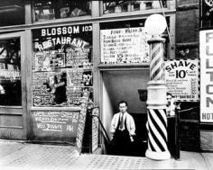 Blossom Restaurant, 103 Bowery. Oct. 3, 1935, Gelatin Silver Print