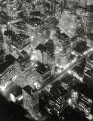 New York at Night, 1932, 11 x 14 inch Gelatin Silver Print, Signed recto