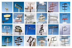 Jeff Brouws, &quot;Signs Without Signification,&quot; 2003-2007, Group of 24 archival pigment prints, Image size 5 x 5 inches each, Sheet size 7 x 7 inches each, Edition of 9