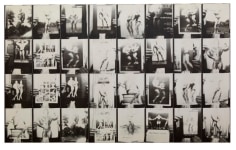 Untitled, PB #1010,&nbsp;1972. Vintage gelatin silver photobooth prints, 7 7/8 x 1 1/8 inches.