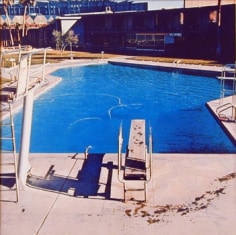 Nine Swimming Pools (pool three), 1967, 16 x 16 inch Color Coupler Print, Signed, dated and editioned on verso, Executed in 1968 and printed in 1997