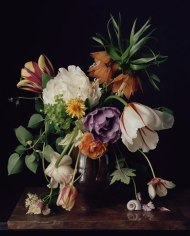 Photograph by Sharon Core titled 1726 from the series 1606-1907 of a floral still life arranged in the style of a classical painting