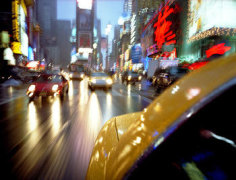 Lynn Saville, Taxi Times Square, 2002, 30 x 40 inch Chromogenic Print, Signed, titled, dated and editioned on verso, Edition of 15