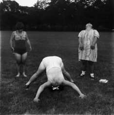 Diane Arbus, Untitled #6, 1970-71, 20 x 16 inch gelatin silver print, Signed, on verso by Diane Arbus, Printed by Neil Selkirk, Edition 18/75