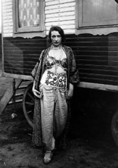 Circus Artist, 1926, image 10.25 x 7.5 inches/mount 17.25 x 13.25 inches Gelatin Silver Print attached to rag board with archival hinge 