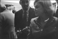 Reporter questioning Congressional Representative, Sutton Place, October 26, 2010