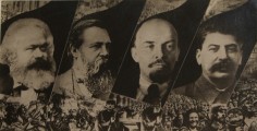 Gustav Klutsis&nbsp;(1895-1938) Marx, Engels, Lenin and Stalin, c. 1930