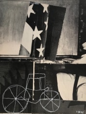 Untitled love letter (carriage and flag), 07/30/05, Collage