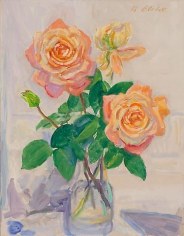 Blizzard-Roses 1991 oil on canvas 