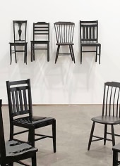 ROY McMAKIN Used/Use (4 black chairs two from Centralia and 2 I bought on Ebay)