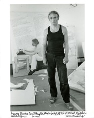 Allen Ginsberg Larry Rivers in his Studio