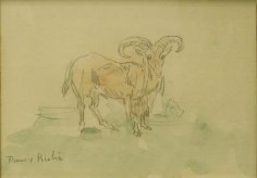 Chevre 1925-1927 watercolor and pencil on paper