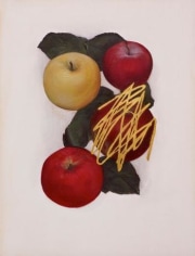 Untitled (4 Apples, Gold)