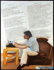 LARRY RIVERS Pyrography: Poem and Portrait of John Ashbery II
