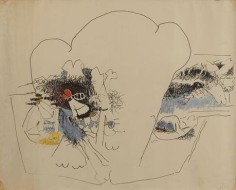 Untitled 1963-66 pastel and graphite on paper