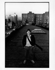 Ugo Mulas Claes Oldenburg on the roof of 404 East 14th St, NYC,