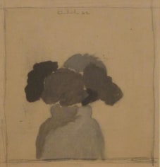 Untitled 1962 oil and graphite on paper