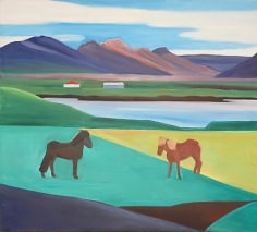 Two Horses in a Landscape
