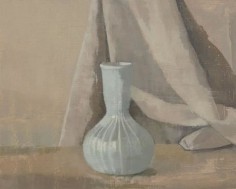 Glass Vase with Drapery