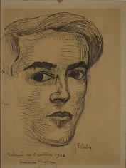 Autoportrait 1922 ink on paper
