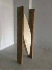 Mark Webber, Untitled, 2018, Wood, steel, and, hydrocal, 72&quot; x 23&quot; x 10&quot;