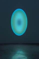 James Turrell, COCKLE CREEK, (Tasmania), Elliptical Wide Glass, 2015, L.E.D. light, etched glass and shallow space