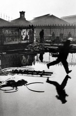 Henri Cartier-Bresson, Behind the Gare, Saint Lazare, 1932, gelatin silver print, 16 x 20 inches. &copy; The Estate of Henri Cartier-Bresson / Magnum Photos