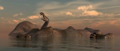 Kim Joon, Island-Alligator, 2013, Digital print, 35.4 x 82.7 inches