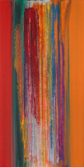 Aruna, 2008, Acrylic on linen, 60.25 x 30.25"