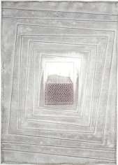 Sohan Qadri, Aloka IV, 2007, ink and dye on paper, 55 x 39 inches