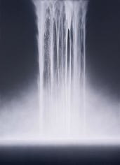 , Hiroshi Senju, Waterfall, 2014, acrylic and fluorescent pigments on Japanese mulberry paper, 70 7/8 x 51 1/8 inches/180.02 x 129.86 cm.