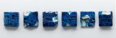 Painting Is #9, 2022, acrylic paint and mixed media on fibreglass, 6.1 x 6.1 x 2.2 in. each/15.5 x 15.5 x 5.5 cm each