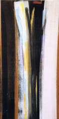 Vittorio Matino,  Matisse's Black , Acrylic on linen, 60.25 x 30.25"